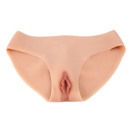 Culotte faux vagin réaliste trangenre, en silicone