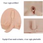 Body faux seins silicone avec faux vagin