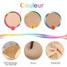 Buste faux seins 100% silicone encolure ronde, bonnet C-D-G