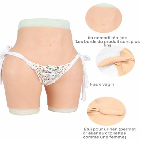 Panty en silicone haut de gamme, pour rehausser les fesses