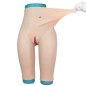 Panty taille haute faux vagin, en silicone