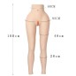 Legging faux vagin réaliste, en silicone