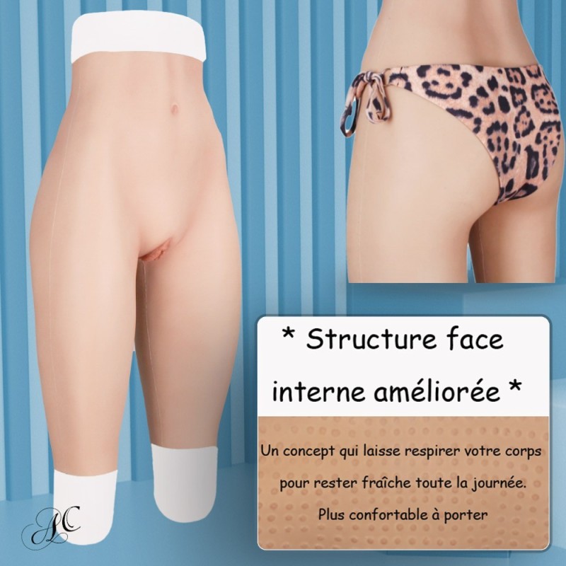 Panty faux vagin artificiel en silicone, un trompe-l’œil bluffant