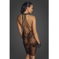 Robe mi-longue transparente en tulle F240