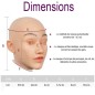 Masques tendance en silicone tête pleine, visage réaliste