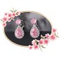 Boucles d'oreilles clips, éclatante de beauté