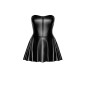 Mini robe bustier Dreamer F308 wetlook