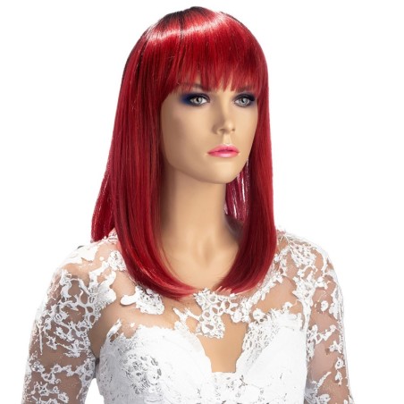 Perruque Elvira rouge - World Wigs (137102),Perruque Elvira rouge - World Wigs (136954),Perruque Elvira rouge - World Wigs  (136