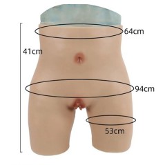 Panty faux vagin réaliste, en silicone 