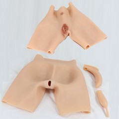 Panty faux vagin réaliste, en silicone 