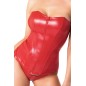 Corset rouge Mysteria F355 wetlook