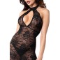 Robe mi-longue Nocturne F338 en dentelle